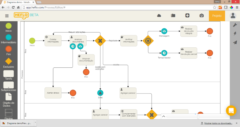 Editor de diagramas gratuito baseado na Web