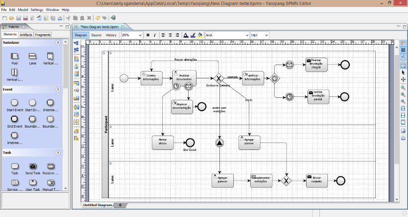 Редактор bpmn диаграмм